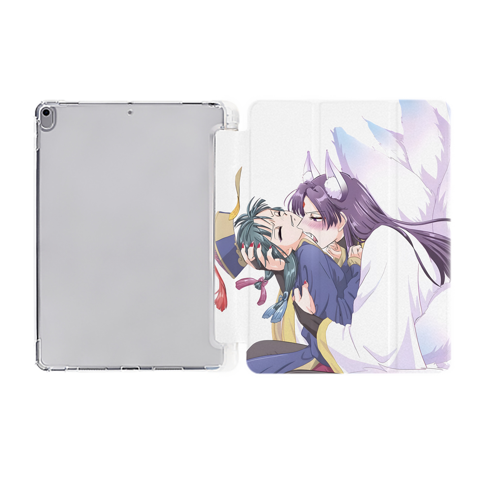 （画像用） 薬屋のひとりごと The Apothecary Diaries IPad ケース ペン収納付き 三つ折りスタンド PUレザー×シリコン 対応機種9.5/10.5/10.9インチ